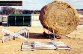 Collapsable Round Bale Hay Rack